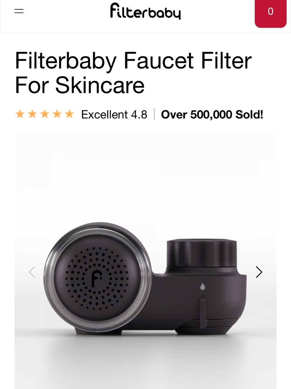 Filterbaby - sink water filter for perfect skin